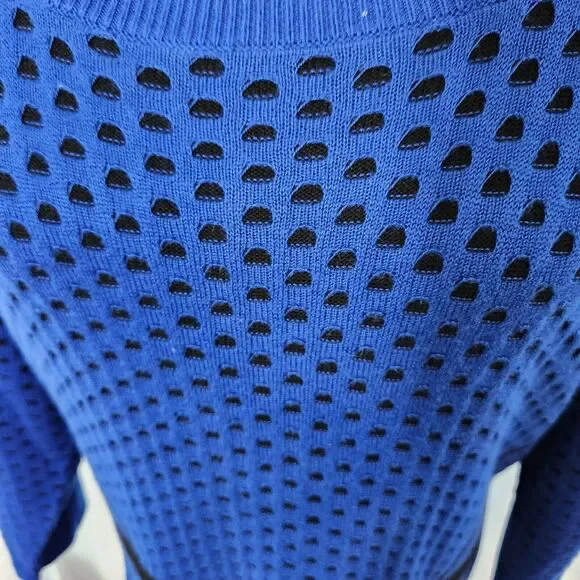 NEW Lane Bryant Womens Sweater Dress Plus Sz 18/20 Black Blue 3/4 Sleeve NWT - Picture 4 of 11